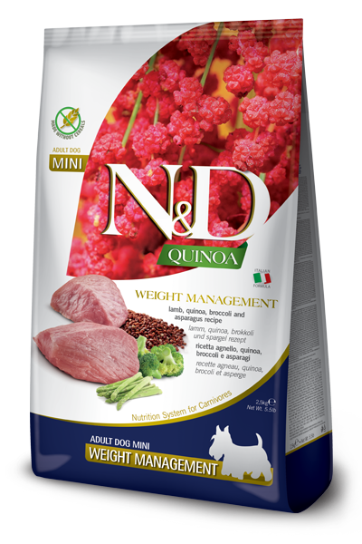 Farmina N&D Quinoa Weight Management Lamb Adult Mini Dry Dog Food
