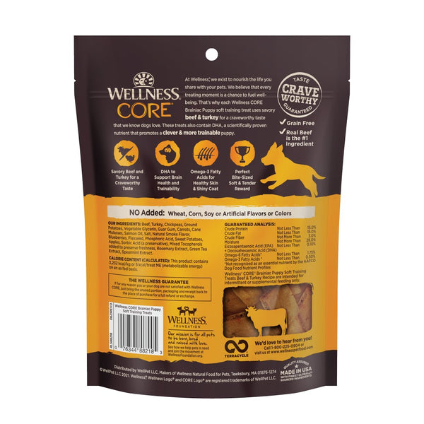 Wellness CORE Brainiac Puppy Beef & Turkey Soft Training Dog Treats