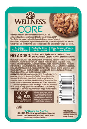 Wellness CORE Tiny Tasters Flaked Tuna & Salmon Wet Cat Food Pouches