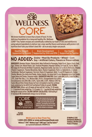 Wellness CORE Tiny Tasters Hachis de Poulet Sachets pâtée humide pour chatons