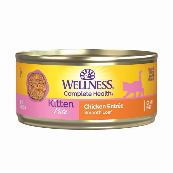 Wellness Complete Health Pate Kitten Chicken Wet Cat Food Can