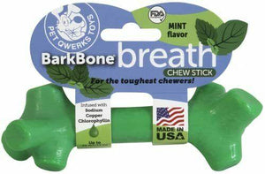 Pet Qwerks BarkBone Breath Mint Flavored Chew Sticks Dog Toy