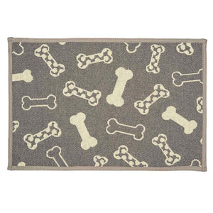 Loving Pets Bella Fashion Bones Feeding Mats for Dogs, Polka Dots