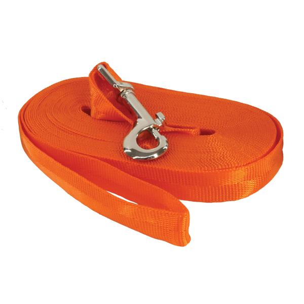 Coastal Water & Woods Safety Nylon Dog Check Cord, Orange
