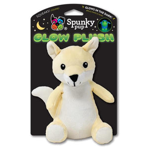 Spunky Pup Glow Plush Fox Dog Toy