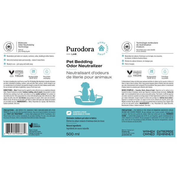Purodora Lab Pet Bedding Odor Neutralizer