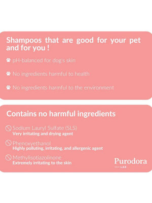 Purodora Lab Pet Shampoo for Short & Long Coats