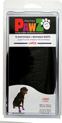 Pawz Waterproof Dog Boots, Black