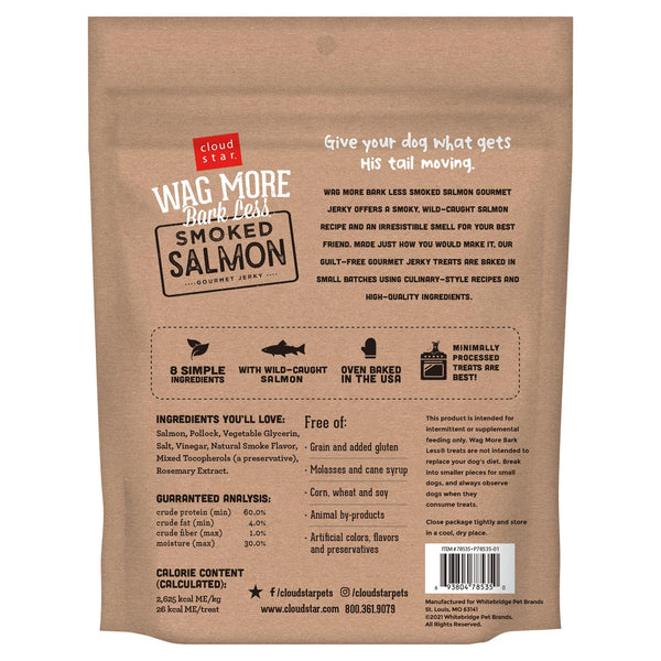 Cloud Star Wag More Bark Less Jerky Smoked Salmon Dog Treats