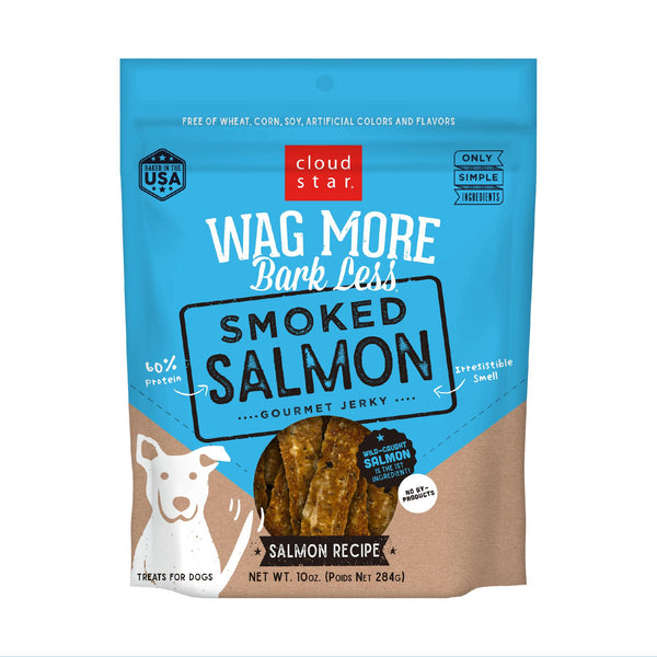 Cloud Star Wag More Bark Less Jerky Smoked Salmon Dog Treats