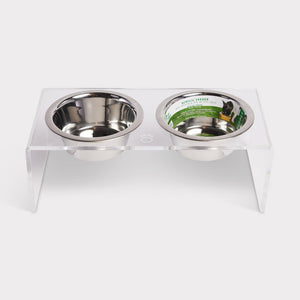 GF Pet Acrylic Pet Feeder, Clear