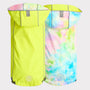 GF Pet Reversible Dog Raincoat, Neon Yellow/Tie-Dye