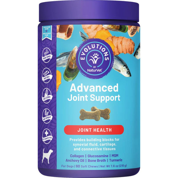 NaturVet Evolutions Supplément pour chiens en croquettes molles soutien avancé des articulations