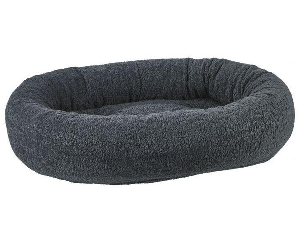 Bowsers Donut Pet Bed, Grey Sheepskin