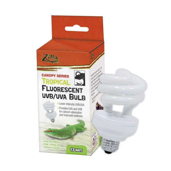 Zilla Canopy Series Tropical Fluorescent UVB/UVA Bulb for Reptiles