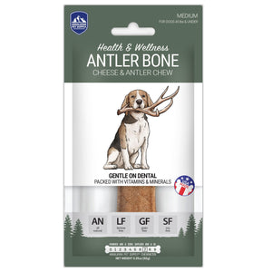 Himalayan Pet Supply Health & Wellness Antler Bone Dog Treats, Medium,