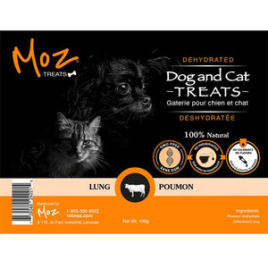 1st Moz Poumon de bœuf déshydraté friandises pour chiens et chats