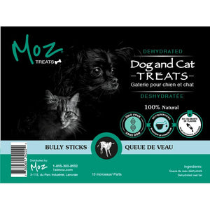 1st Moz Bâtonnets de veau déshydratés friandises pour chiens et chats