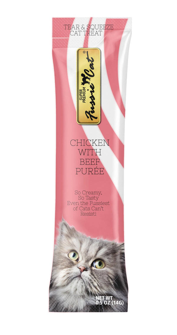 Fussie Cat Chicken with Beef Puree Cat Treats