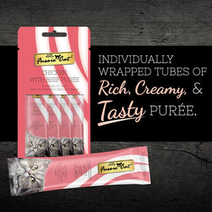 Fussie Cat Chicken with Beef Puree Cat Treats