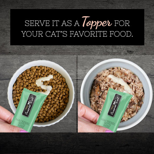 Fussie Cat Mackerel with Beef Puree Cat Treats