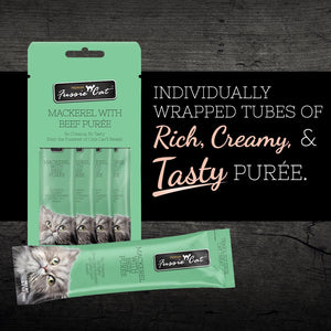 Fussie Cat Mackerel with Beef Puree Cat Treats