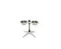Bowsers Melamine Moderno Adjustable Feeder, Bright White