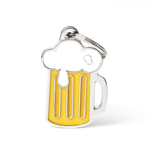 MyFamily Food Beer Pet ID Tag, Medium