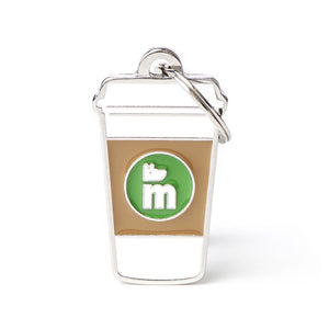 MyFamily Food Coffee Pet ID Tag, Medium