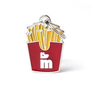 MyFamily Food Fries Pet ID Tag, Medium