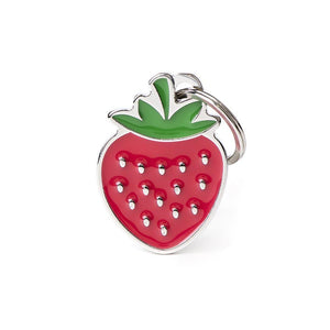 MyFamily Food Strawberry Pet ID Tag, Medium