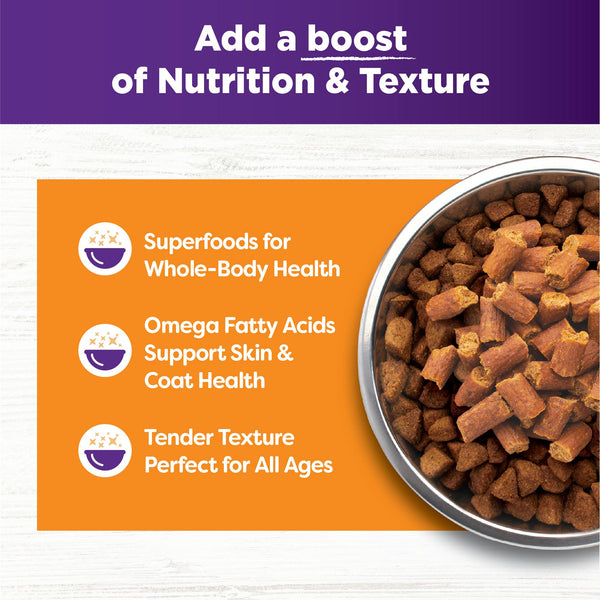 Wellness Bowl Boosters Tender Toppers Turkey & Chicken Grain-Free Dog Food Topper
