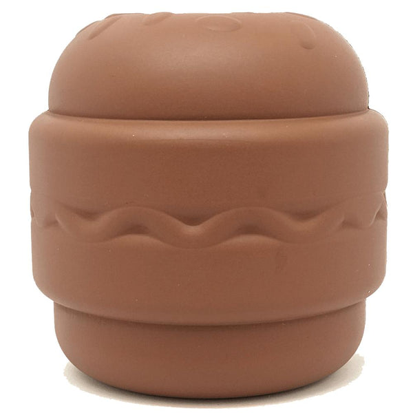 SodaPup Jouet distributeur de friandises Hamburger pour chien, Marron