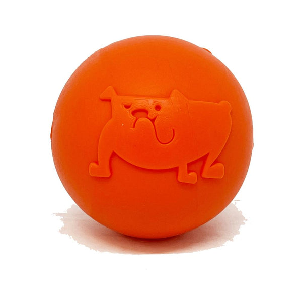 SodaPup Jouet balle Sourire pour chien, Orange