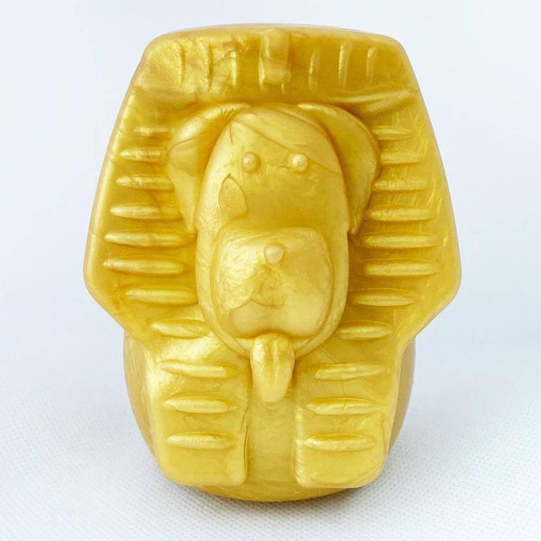 SodaPup Jouet distributeur de friandises MuttsKickButt Doggie Pharaon pour chien, Doré
