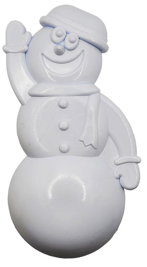 SodaPup Jouet en nylon MuttsKickButt Bonhomme de neige pour chien, Blanc