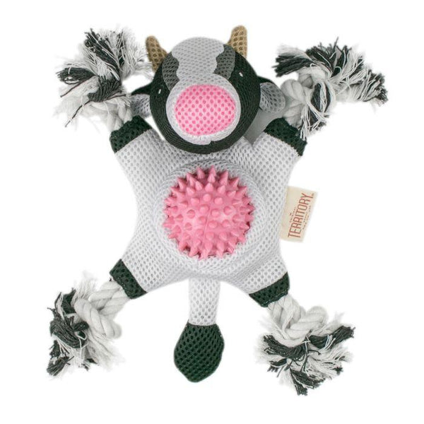 Original Territory Jouet 2-en-1 Vache pour chien