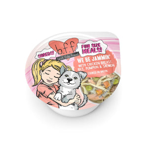 BFF Fun Size Meals We Be Jammin' avec blanc de poulet, riz, citrouille et saumon repas humide pour chien