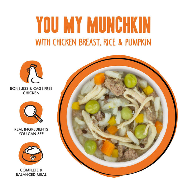 BFF Fun Size Meals You My Munchkin with Chicken Breast, Rice & Pumpkin Wet Dog Food Cup