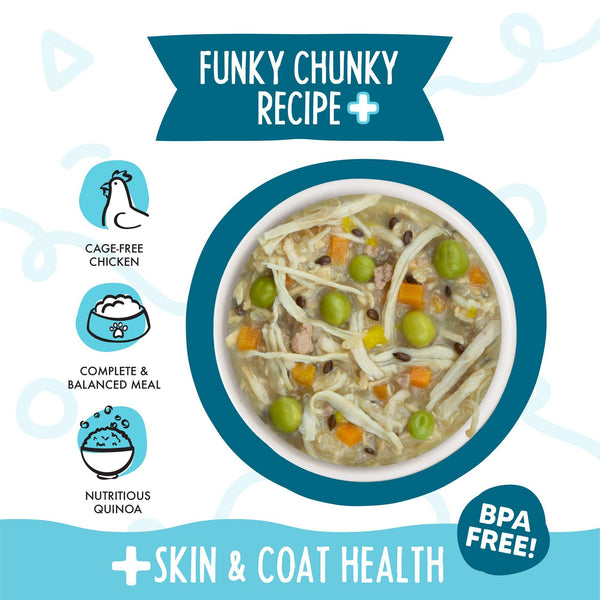 Weruva Meals 'n More Recette Funky Chunky Plus dans sauce repas humide pour chien