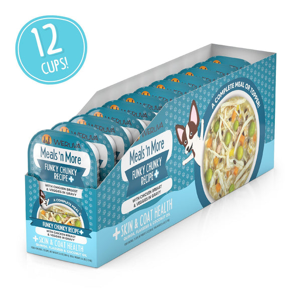 Weruva Meals 'n More Recette Funky Chunky Plus dans sauce repas humide pour chien