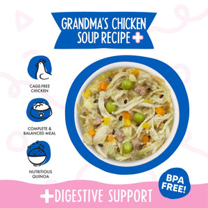 Weruva Meals 'n More Recette Grand-mère soupe au poulet Plus dans soupe à la citrouille repas humide pour chien