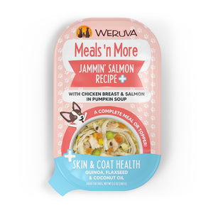 Weruva Meals 'n More Recette Jammin' au saumon Plus dans soupe à la citrouille repas humide pour chien