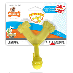 Nylabone Puppy Power Chew Axis Bone Vanilla Flavored Nylon Dog Toy