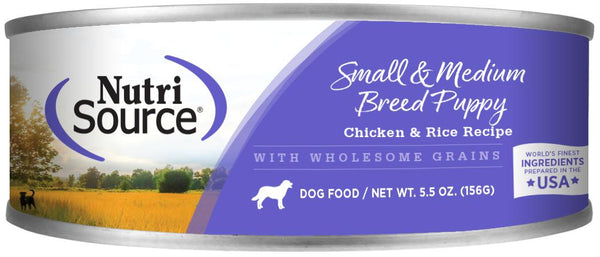 NutriSource Small & Medium Breed Puppy Chicken & Rice Wet Dog Food