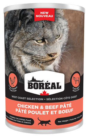 Boreal West Coast Selection Chicken & Beef Pate Wet Cat Food