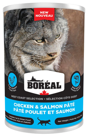Boreal West Coast Selection Chicken & Salmon Pate Wet Cat Food