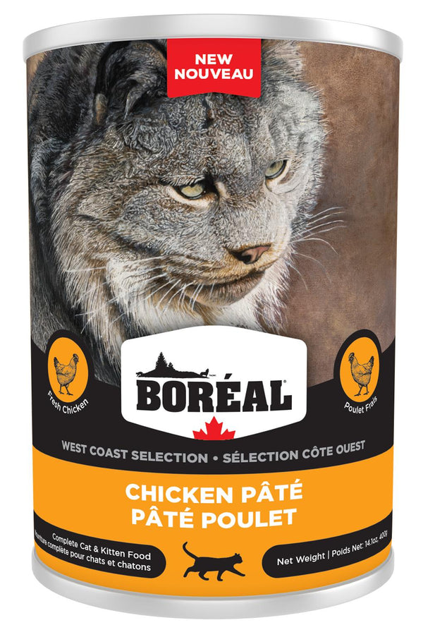 Boreal West Coast Selection Pâté Poulet Nourriture humide pour chats