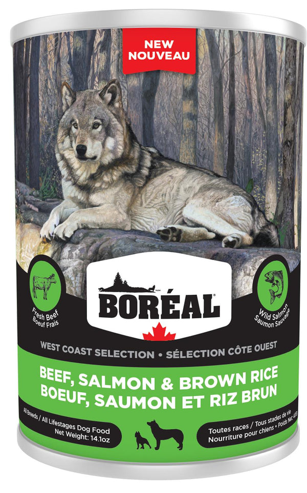 Boreal West Coast Selection Beef, Salmon & Brown Rice Wet Dog Food