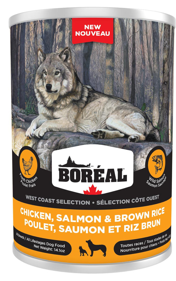 Boreal West Coast Selection Poulet, Saumon & Riz brun Nourriture humide pour chiens